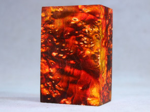 Stabilized Maple Burl Wood Mod Block